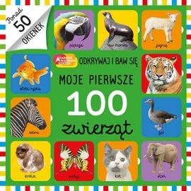 Moje pierwsze 100 zwierząt okładka książki